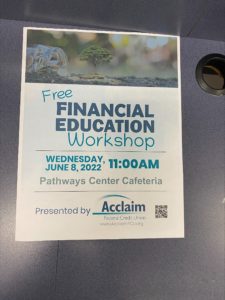 financial education workshop flyer